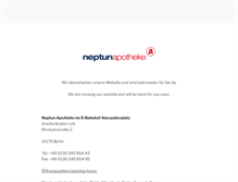 Tablet Screenshot of neptun-apotheke-berlin.de